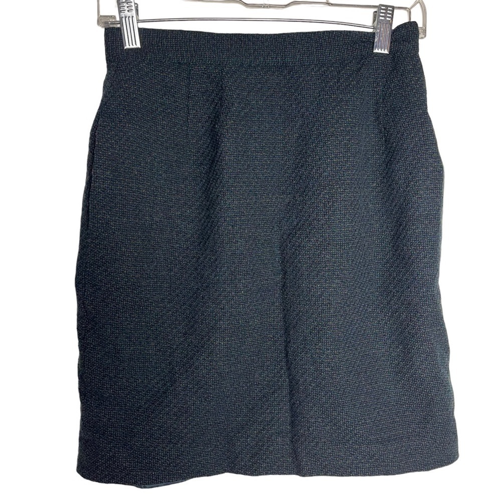 Amanda Smith Petites Pure Wool Green Skirt Size 8P